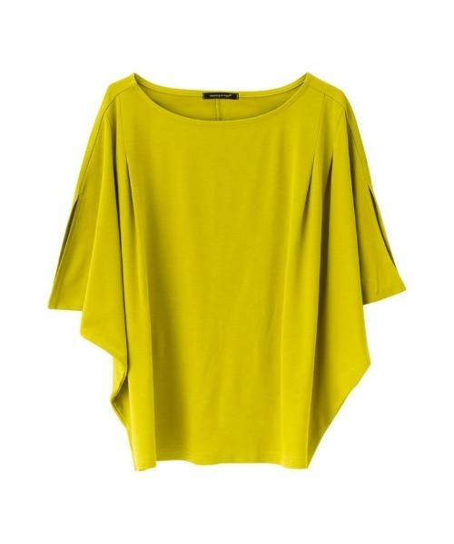 aquagarage(アクアガレージ)の「ひんやり涼感のスリットスリーブトップス(Tシャツ/カットソー・レディース・アイボリー/キャメル/グリーン/チャコール/ピンク/ブラック・L/M)」の12枚目の写真