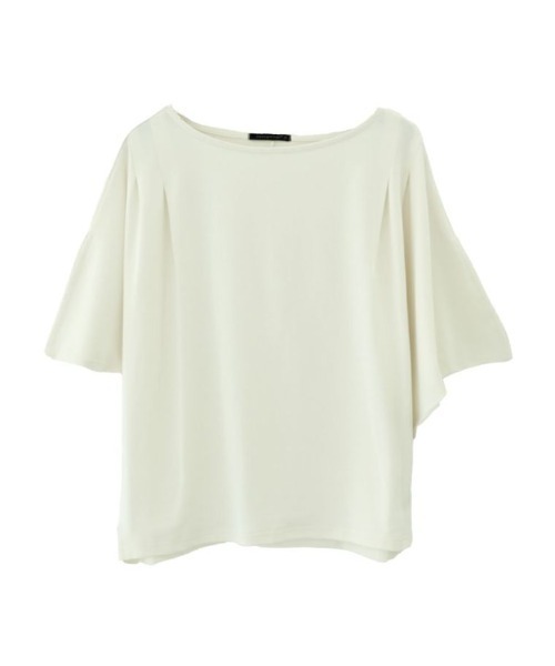 aquagarage(アクアガレージ)の「ひんやり涼感のスリットスリーブトップス(Tシャツ/カットソー・レディース・アイボリー/キャメル/グリーン/チャコール/ピンク/ブラック・L/M)」の13枚目の写真