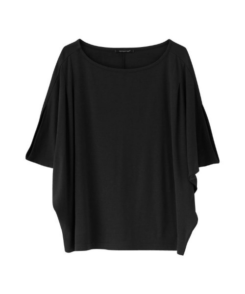aquagarage(アクアガレージ)の「ひんやり涼感のスリットスリーブトップス(Tシャツ/カットソー・レディース・アイボリー/キャメル/グリーン/チャコール/ピンク/ブラック・L/M)」の18枚目の写真