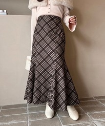 ウエストサイズ調整可/ロングマーメイドスカート