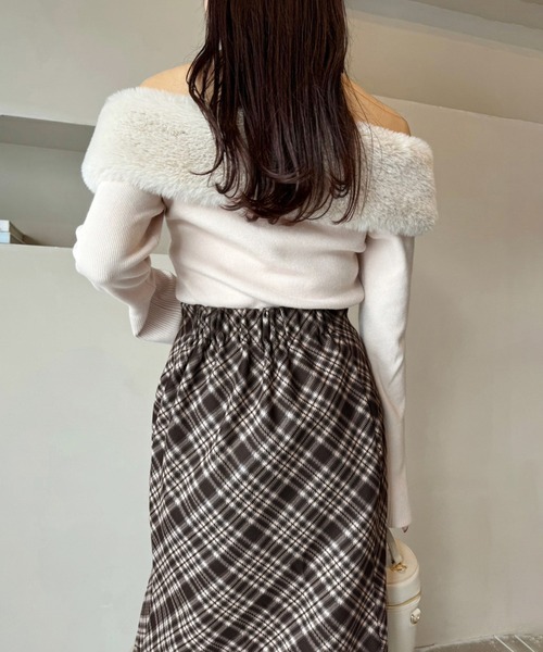 one after another NICE CLAUP(ワンアフターアナザーナイスクラップ)の「ウエストサイズ調整可/ロングマーメイドスカート(スカート・レディース・ブラック/ベージュ/その他1・SMALL/MEDIUM)」の13枚目の写真