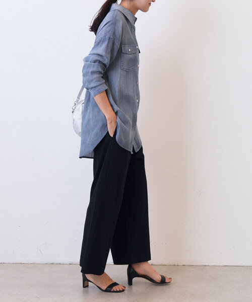 BEARDSLEY　ビアズリー　カスレストライプウエストリブパンツ　サイズ0 ウエストリブパンツどう違う？ - BEARDSLEY(ビアズリー