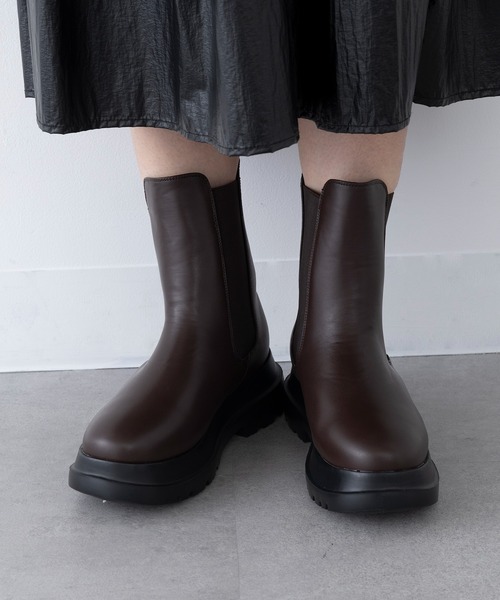 SETUP7（セットアップセブン）の「【SETUP7】サイドゴアブーツ GLR（ブーツ・レディース・ブラック/ブラウン・M/L）」の8枚目の写真