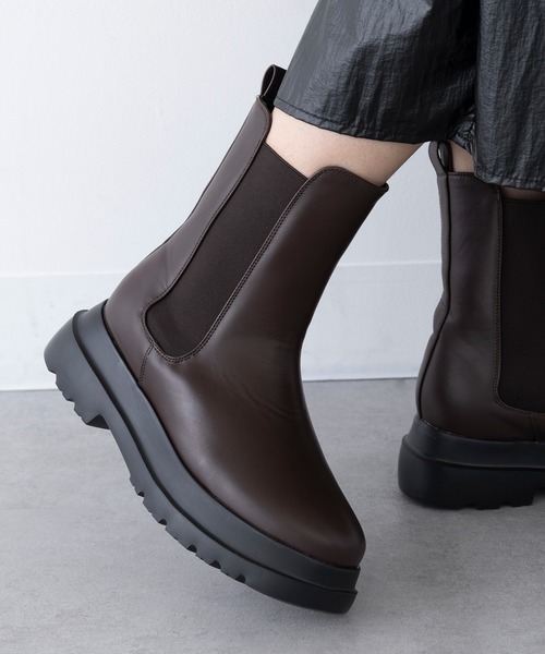 SETUP7（セットアップセブン）の「【SETUP7】サイドゴアブーツ GLR（ブーツ・レディース・ブラック/ブラウン・M/L）」の11枚目の写真