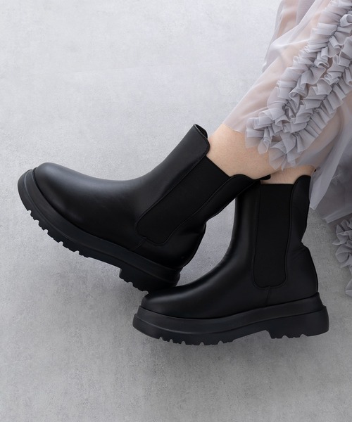 SETUP7（セットアップセブン）の「【SETUP7】サイドゴアブーツ GLR（ブーツ・レディース・ブラック/ブラウン・M/L）」の5枚目の写真