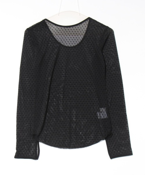フロッキードットTee TAION】 TAION DOT LIKE BUTTON TEE ノンダウン ベーシック