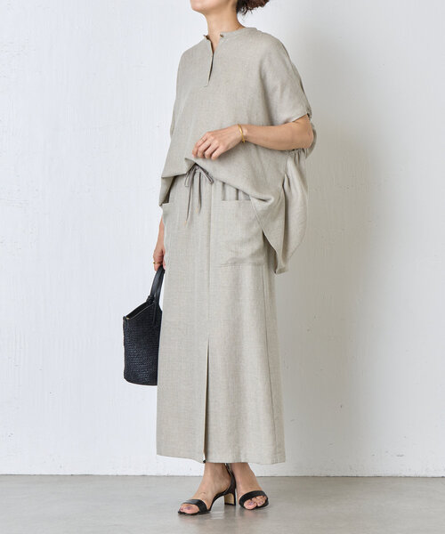 BEARDSLEY 麻調合繊ボリュームブラウス BEARDSLEY（ビアズリー）の「麻調合繊ボリュームブラウス（シャツ