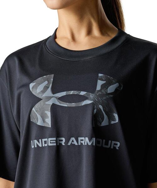 UNDER ARMOUR(アンダーアーマー)の「UAテック オーバーサイズ ショートスリーブ Tシャツ(トレーニング/レディース)(Tシャツ/カットソー・レディース・ブラック・S/M/L/XL)」の4枚目の写真