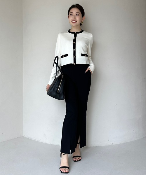 シルクブレンドベーシックニットカーディガン（カーディガン/ボレロ