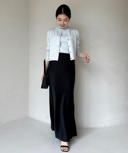 シルクブレンドベーシックニットカーディガン（カーディガン/ボレロ