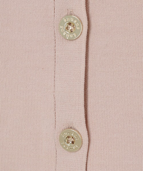 anuans シルクブレンドベーシックニットカーディガン ピンクベージュ アニュアンス anuans シルクブレンドニットカーディガン （BEIGE