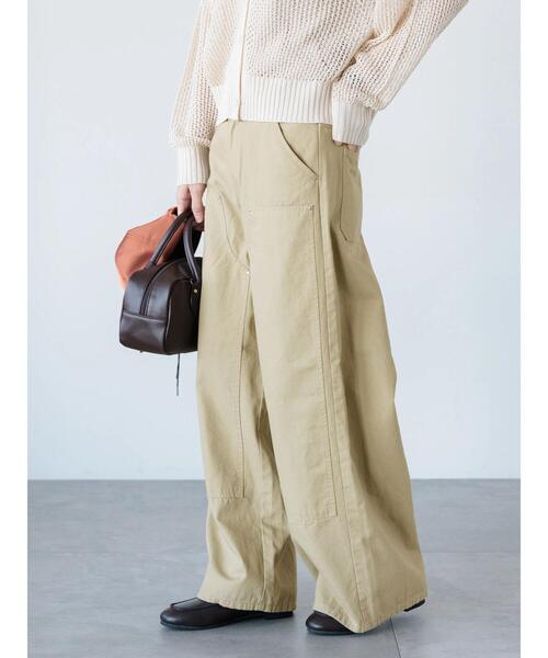 Lugnoncure(ルノンキュール)の「ワークストレートパンツ《2025spring catalog item》(その他パンツ・レディース・オフホワイト/ネイビー/ベージュ・M/L)」の3枚目の写真