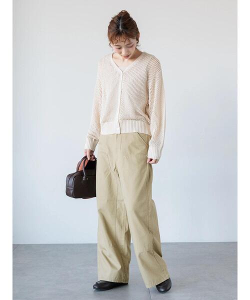 Lugnoncure(ルノンキュール)の「ワークストレートパンツ《2025spring catalog item》(その他パンツ・レディース・オフホワイト/ネイビー/ベージュ・M/L)」の5枚目の写真