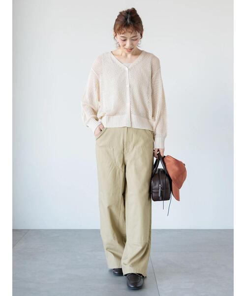 Lugnoncure(ルノンキュール)の「ワークストレートパンツ《2025spring catalog item》(その他パンツ・レディース・オフホワイト/ネイビー/ベージュ・M/L)」の6枚目の写真