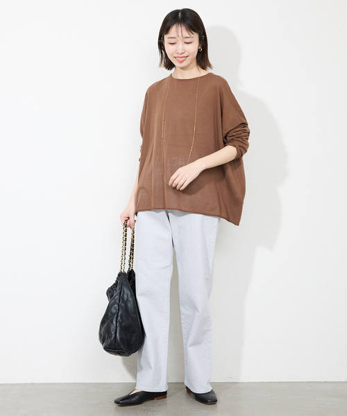SLOBE IENA｜《追加》コットンシルクビッグプルオーバー