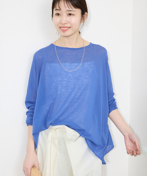 SLOBE IENA｜《追加》コットンシルクビッグプルオーバー