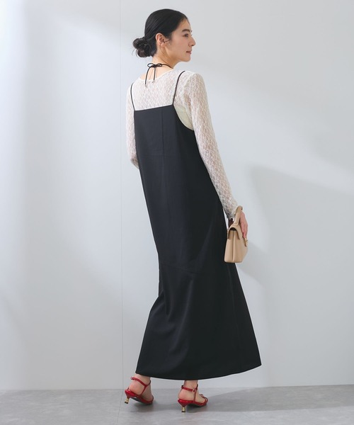 VIS（ビス）の「【WEB限定】【洗える】マルチWAYキャミワンピース（ワンピース・レディース・ブラック/サックスブルー/チャコールグレー・FREE）」の3枚目の写真