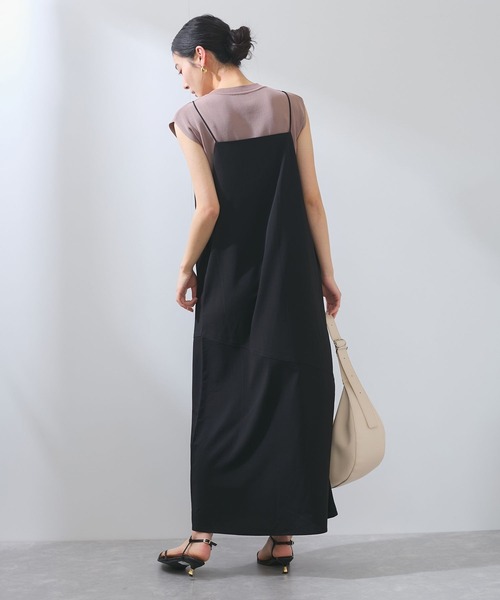VIS（ビス）の「【WEB限定】【洗える】マルチWAYキャミワンピース（ワンピース・レディース・ブラック/サックスブルー/チャコールグレー・FREE）」の5枚目の写真