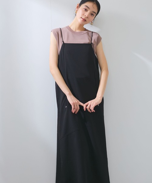 VIS（ビス）の「【WEB限定】【洗える】マルチWAYキャミワンピース（ワンピース・レディース・ブラック/サックスブルー/チャコールグレー・FREE）」の6枚目の写真