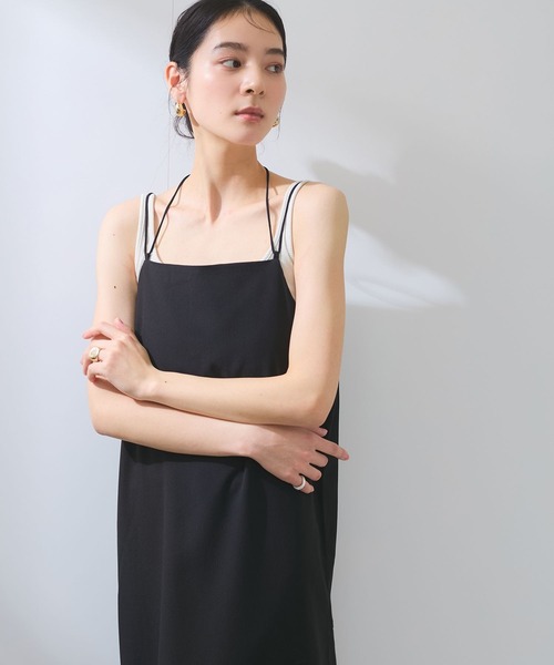 VIS（ビス）の「【WEB限定】【洗える】マルチWAYキャミワンピース（ワンピース・レディース・ブラック/サックスブルー/チャコールグレー・FREE）」の11枚目の写真