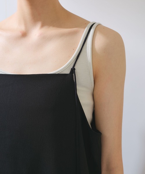 VIS（ビス）の「【WEB限定】【洗える】マルチWAYキャミワンピース（ワンピース・レディース・ブラック/サックスブルー/チャコールグレー・FREE）」の16枚目の写真