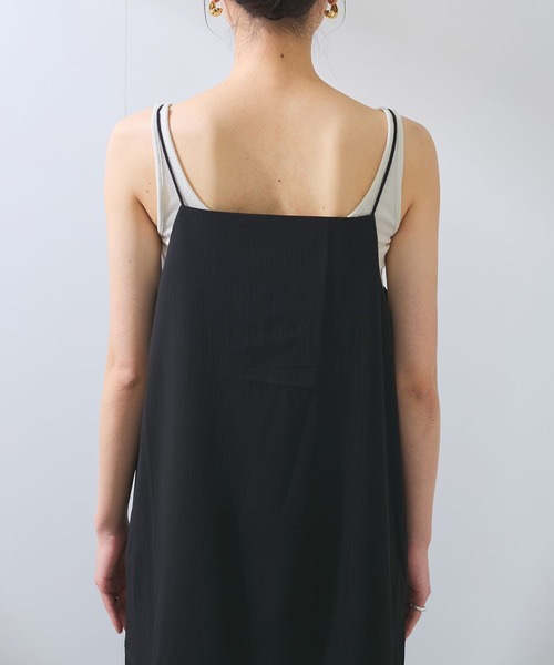 VIS（ビス）の「【WEB限定】【洗える】マルチWAYキャミワンピース（ワンピース・レディース・ブラック/サックスブルー/チャコールグレー・FREE）」の17枚目の写真