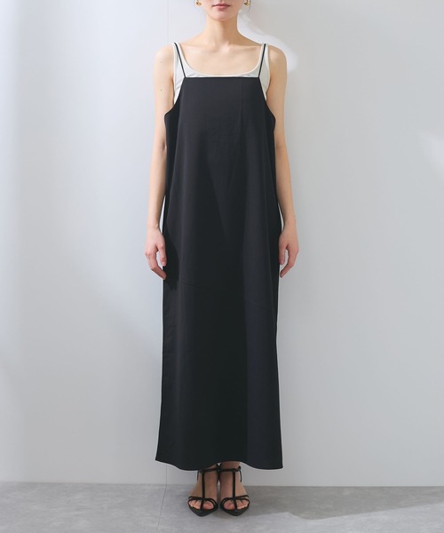 VIS（ビス）の「【WEB限定】【洗える】マルチWAYキャミワンピース（ワンピース・レディース・ブラック/サックスブルー/チャコールグレー・FREE）」の19枚目の写真