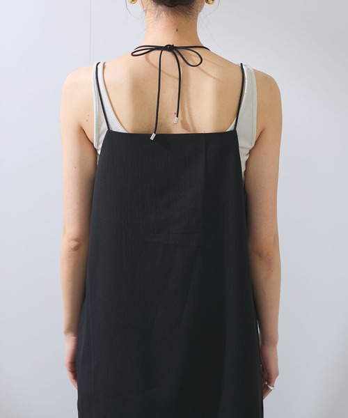VIS（ビス）の「【WEB限定】【洗える】マルチWAYキャミワンピース（ワンピース・レディース・ブラック/サックスブルー/チャコールグレー・FREE）」の20枚目の写真