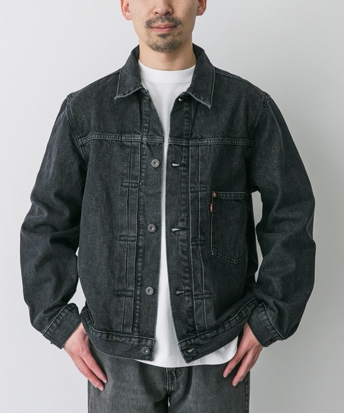Levi's（リーバイス）の「LEVI’S　TYPE 1 TRUCKER（デニムジャケット・メンズ・ブラック/インディゴブルー・MEDIUM/LARGE）」の2枚目の写真