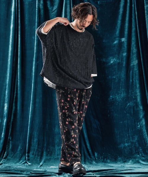 ANGENEHM(アンゲネーム)の「mp13337-Seersucker fabric tapered pants バルーンパンツ(その他パンツ・メンズ・ブラウン系その他/ブラック系その他・S/M/L)」の14枚目の写真