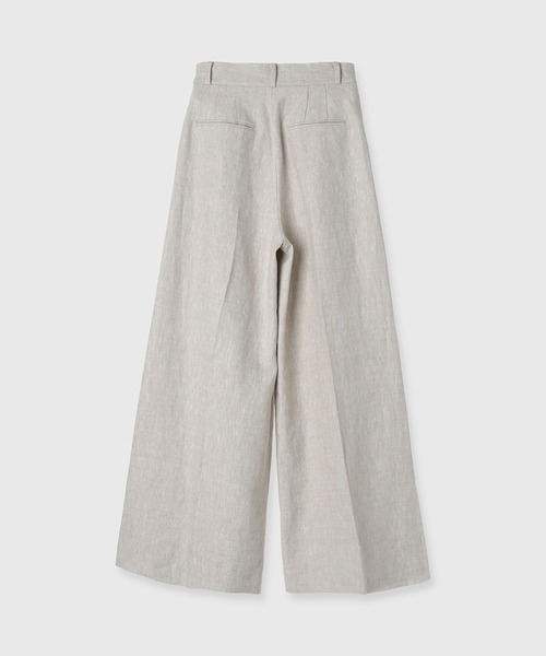 【タグ付き新品】anuans リネンバミューダパンツ　beige アニュアンス anuans リネンバミューダパンツ （BEIGE
