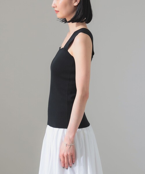 タンクトップ ノースリーブ 「別注」スタイリスト佐藤佳菜子 × SLOANE / ミラノ リブ タンクトップ レディース SLOANE タンクトップ ノースリーブ 「別注」スタイリスト佐藤