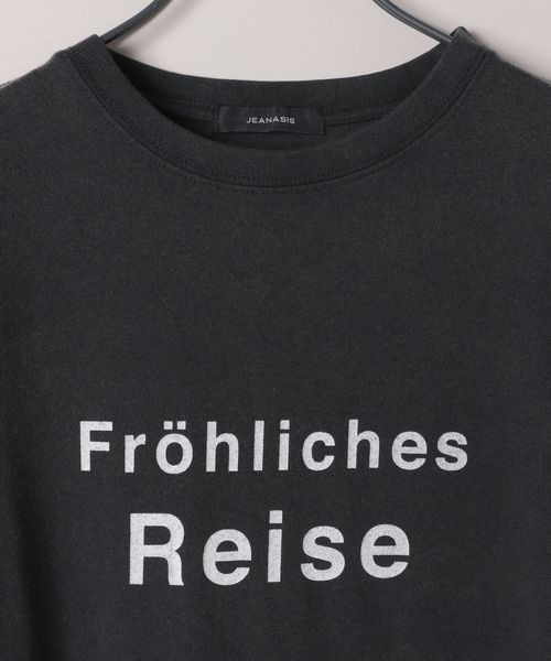 JEANASIS（ジーナシス）の「GermanロゴプリントTEE/450940（Tシャツ/カットソー・レディース・ブラック/ホワイト/イエロー・FREE）」の8枚目の写真