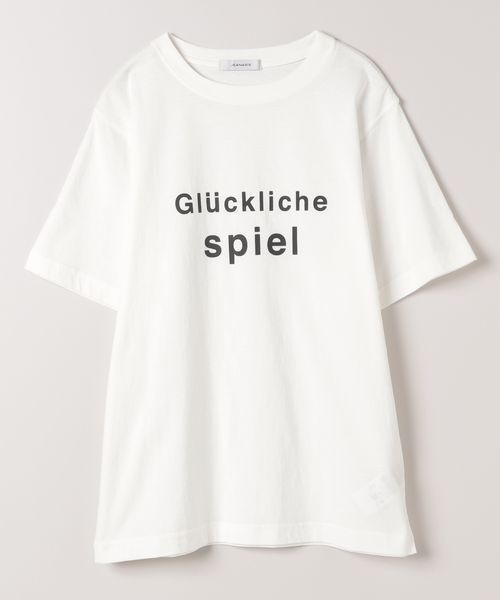 JEANASIS（ジーナシス）の「GermanロゴプリントTEE/450940（Tシャツ/カットソー・レディース・ブラック/ホワイト/イエロー・FREE）」の14枚目の写真