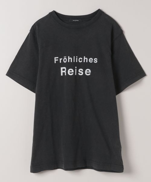 JEANASIS（ジーナシス）の「GermanロゴプリントTEE/450940（Tシャツ/カットソー・レディース・ブラック/ホワイト/イエロー・FREE）」の6枚目の写真