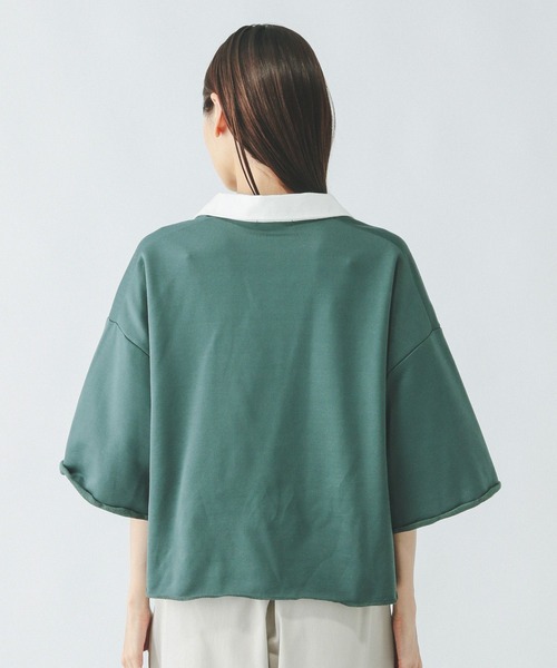 セール】裏毛スキッパープルオーバー7分袖/289385（Tシャツ