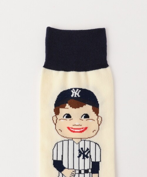 MLB（メジャーリーグベースボール）の「MLB/メジャーリーグベースボール 200 MLB BH SOCKS（ソックス/靴下・メンズ・グレー/オフホワイト・ONE SIZE）」の9枚目の写真
