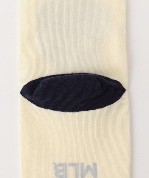 MLB（メジャーリーグベースボール）の「MLB/メジャーリーグベースボール 200 MLB BH SOCKS（ソックス/靴下・メンズ・グレー/オフホワイト・ONE SIZE）」の4枚目の写真