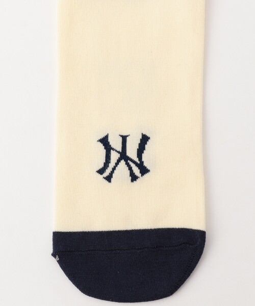 MLB（メジャーリーグベースボール）の「MLB/メジャーリーグベースボール 200 MLB BH SOCKS（ソックス/靴下・メンズ・グレー/オフホワイト・ONE SIZE）」の3枚目の写真