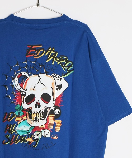 Ed Hardy（エドハーディー）の「Ed Hardy ルーズサイズ プリント半袖Tシャツ（Tシャツ/カットソー・メンズ・ブラック系その他2/ブルー/ブラック系その他4/チャコール/イエロー系その他/ホワイト系その他2/ブラック系その他3/イエロー/ホワイト/ライム/ホワイト系その他/ブラック系その他/ブラック/ブラック系その他6/グレー系その他2/ブラック系その他5/グレー系その他・L/M/LL）」の15枚目の写真