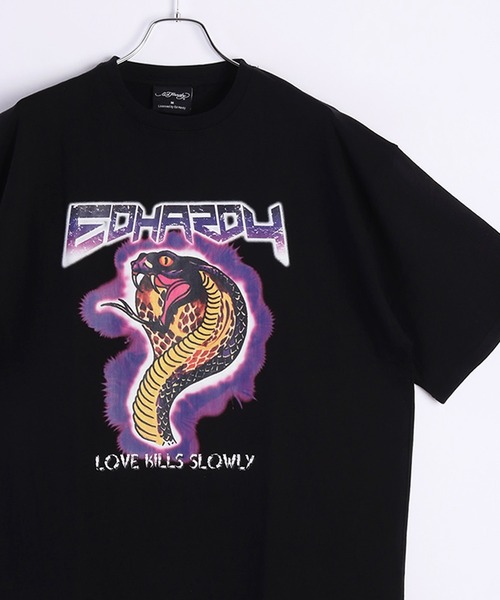 Ed Hardy（エドハーディー）の「Ed Hardy ルーズサイズ プリント半袖Tシャツ（Tシャツ/カットソー・メンズ・ブラック系その他2/ブルー/ブラック系その他4/チャコール/イエロー系その他/ホワイト系その他2/ブラック系その他3/イエロー/ホワイト/ライム/ホワイト系その他/ブラック系その他/ブラック/ブラック系その他6/グレー系その他2/ブラック系その他5/グレー系その他・L/M/LL）」の7枚目の写真