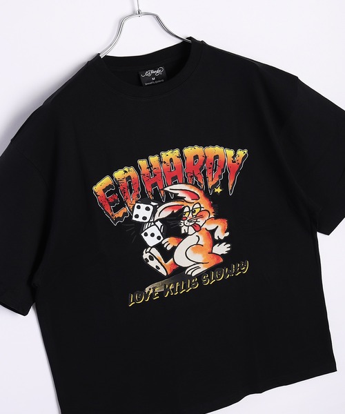 セール】Ed Hardy ルーズサイズ プリント半袖Tシャツ（Tシャツ