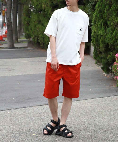 LOGOS（ロゴス）の「【LOGOS Park/ロゴスパーク】コットンツイル ワンポイントショートパンツ（その他パンツ・メンズ・オレンジ/ネイビー/ベージュ/マスタード/ブラック/カーキ・M/L/LL）」の19枚目の写真