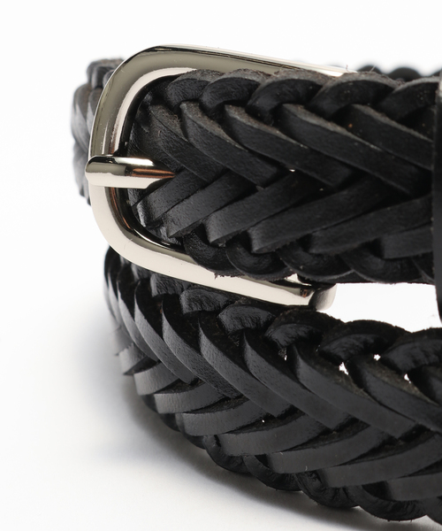 417 EDIFICE（フォーワンセブンエディフィス）の「メッシュレザーベルト（ベルト・メンズ・ブラック/ブラウン・80/90/100）」の4枚目の写真