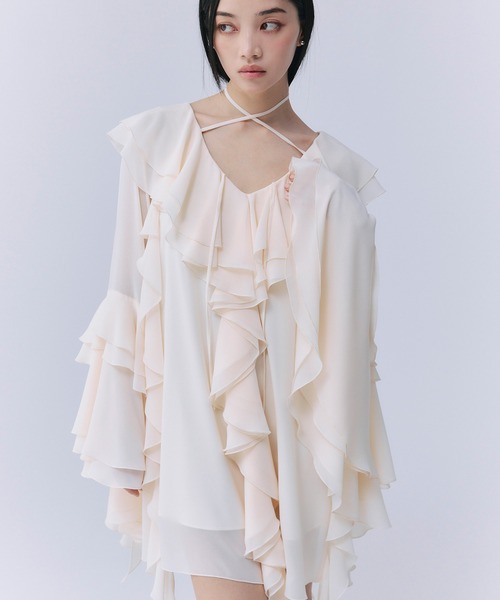 セール】ボリュームラッフルミニドレス（ワンピース）｜EIMY ISTOIRE