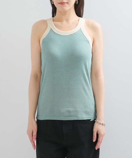MILLER（ミラー）の「【Miller/ミラー】PANEL RIBBED ATHLETIC TANK（タンクトップ・レディース・レッド系/ホワイト/グリーン系/ブラック/グレー系/イエロー系・FREE）」の10枚目の写真