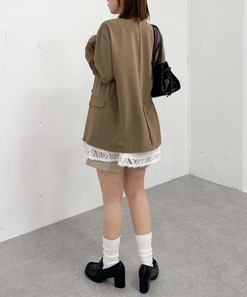 archives（アルシーヴ）の「【3シーズン使える！】ダブルテーラードジャケット（テーラードジャケット・レディース・モカ/ベージュ/ネイビー/グレー・MEDIUM）」の22枚目の写真