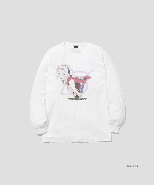 F-LAGSTUF-F(フラグスタフ)の「【FLAGSTUFF】SAKURA L/S TEE(Tシャツ/カットソー・メンズ・ブラック/ホワイト・L/M)」の2枚目の写真