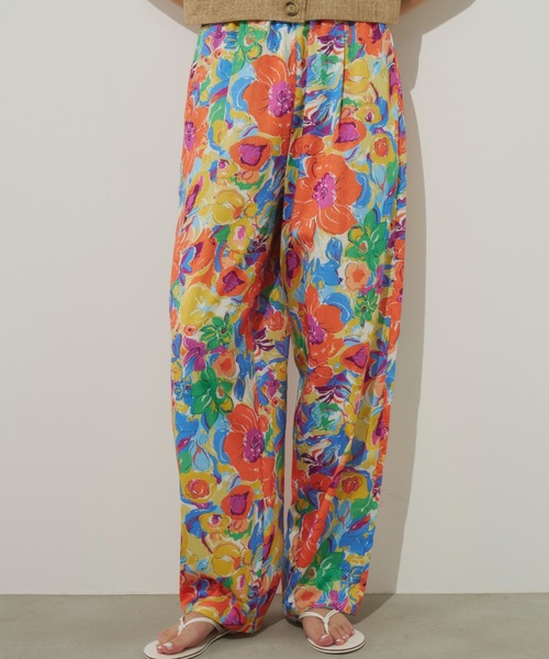 カラフルフラワープリントパンツ（その他パンツ）｜Unitage