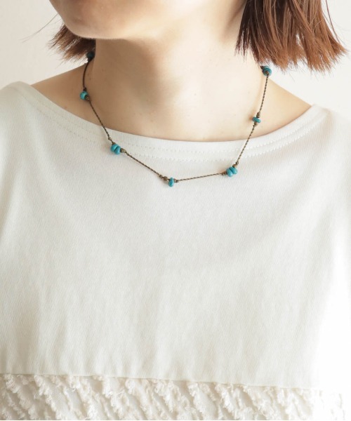 セラミックビーズ＆シルクコードネックレス | NOMBRE IMPAIR